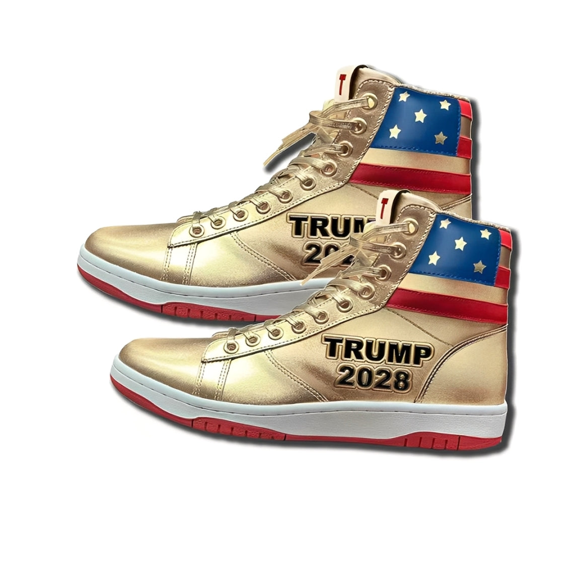 TRUMP 2028 GOLD HIGH TOPS