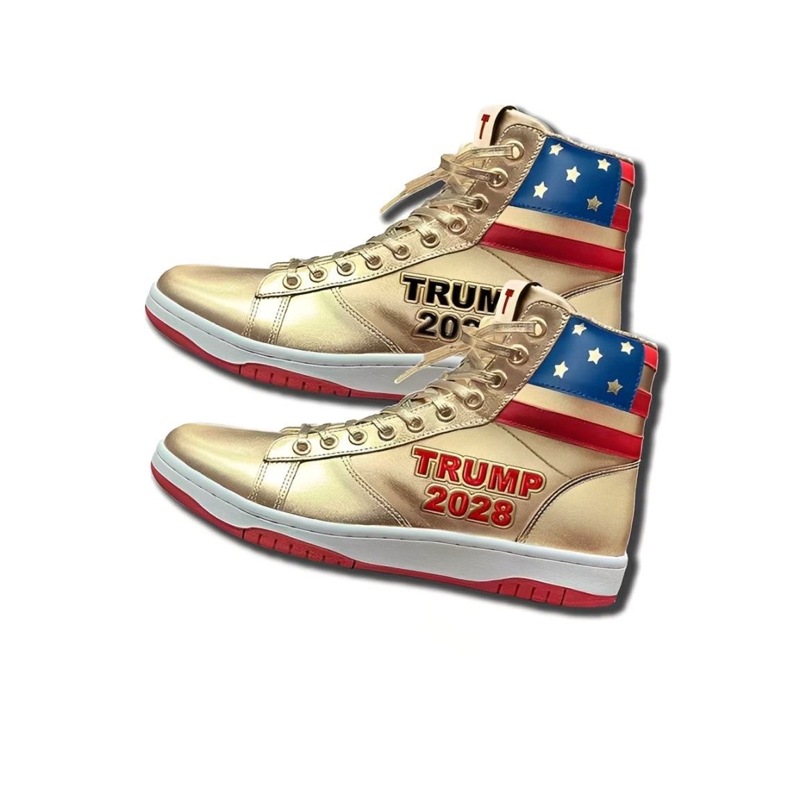 TRUMP 2028 GOLD HIGH TOPS
